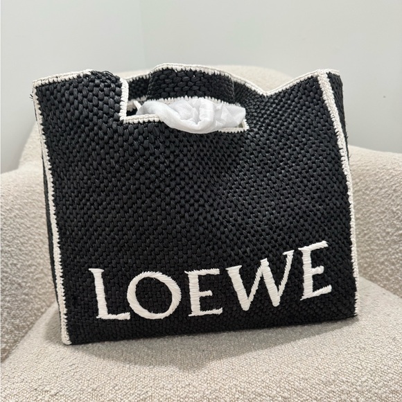 Loewe large black Raffia Paula collab - Picture 6 of 13